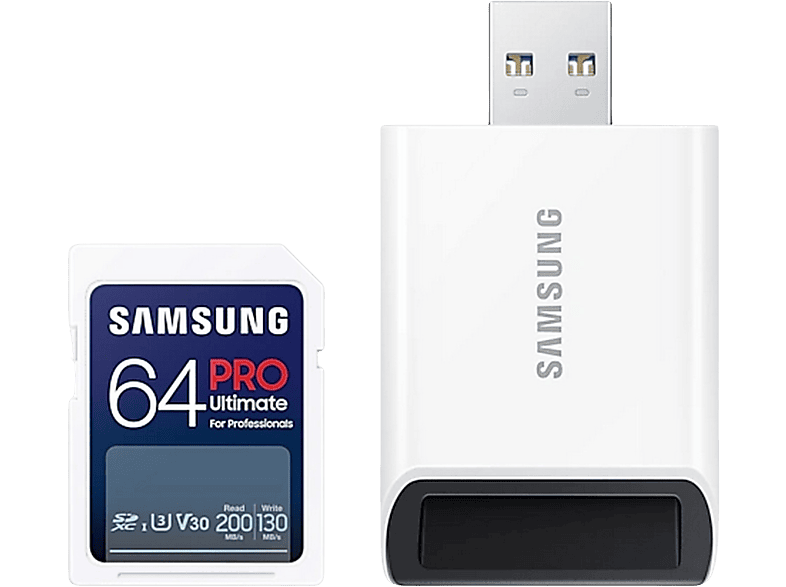 Samsung Sdxc Geheugenkaart Pro Ultimate 64 Gb Met Adapter (mb-sy64sb/ww)