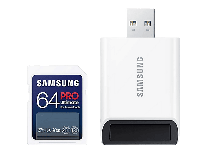 Samsung Pro Ultimate 64GB SDXC Memory Card with Adapter