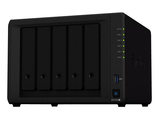 SYNOLOGY DS1522+ - NAS (HDD, 0 TB, Noir)