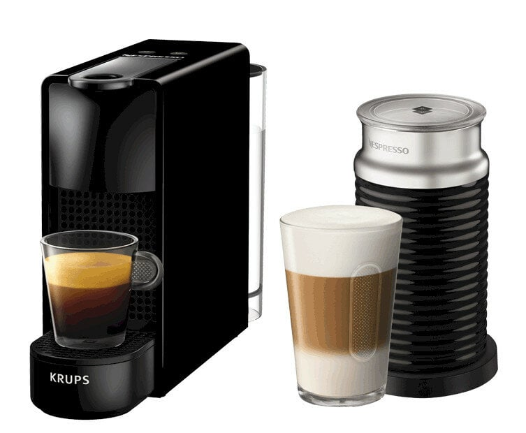 Ekspres na kapsułki KRUPS-NESPRESSO Essenza Mini z Aeroccino XN1118 Czarny