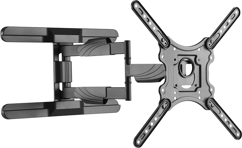 STELL SHO 7610 Slim 23-70" dönthető/forgatható 2 karos fali konzol, fekete (35051537)