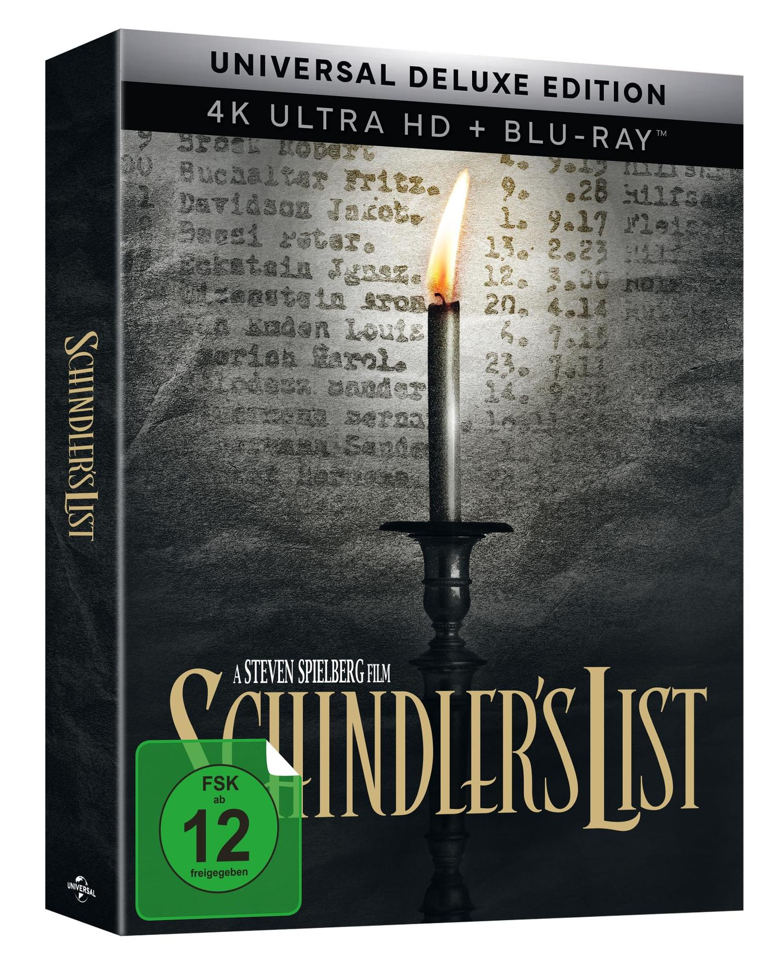 Liste Blu-ray Ultra HD Schindlers 4K