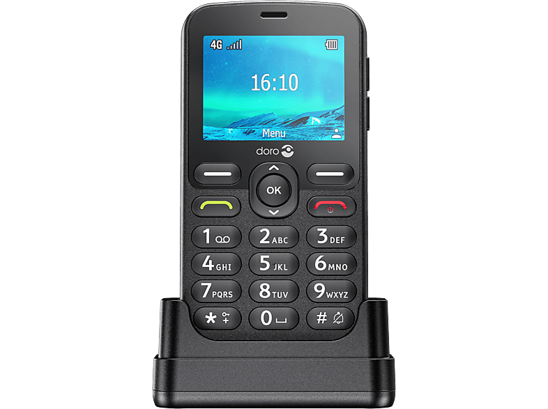 Coque Téléphone TPU avec Sangle Bandoulière/Collier Compatible avec Doro 1880 4G, Étui Antichoc avec Cordon Réglable