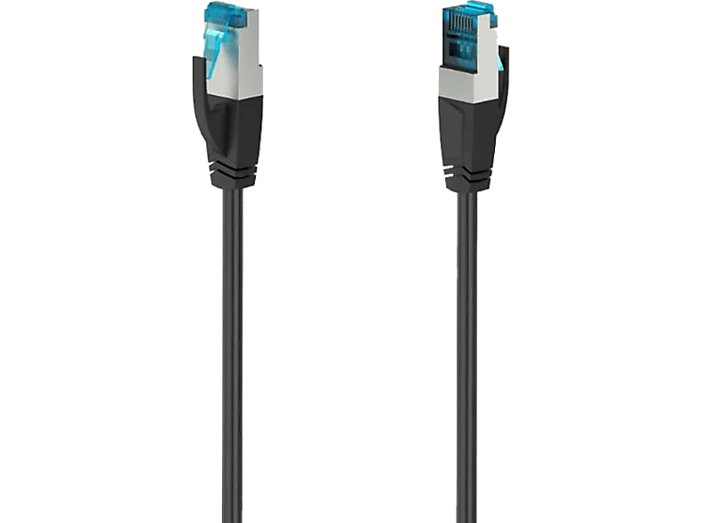 Cable de red - Hama 00200684, 15 m, Cat-6A, 10 Gbit/s, S/FTP, Negro