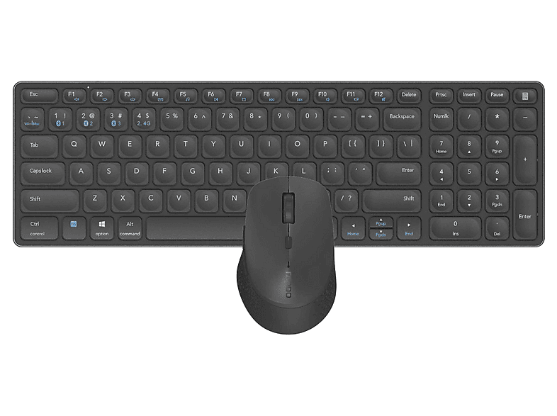 Zestaw klawiatura+mysz RAPOO 9700M Szary