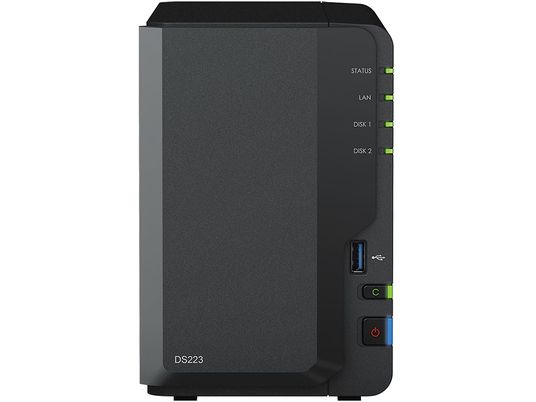 SYNOLOGY DS223 2-bay WD Red Plus 8 TB - NAS (HDD, 8 TB, Nero)