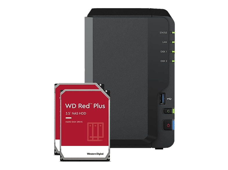 Synology DS223j NAS Con 2x4TB Seagate IronWolf – 8TB Totali, 2