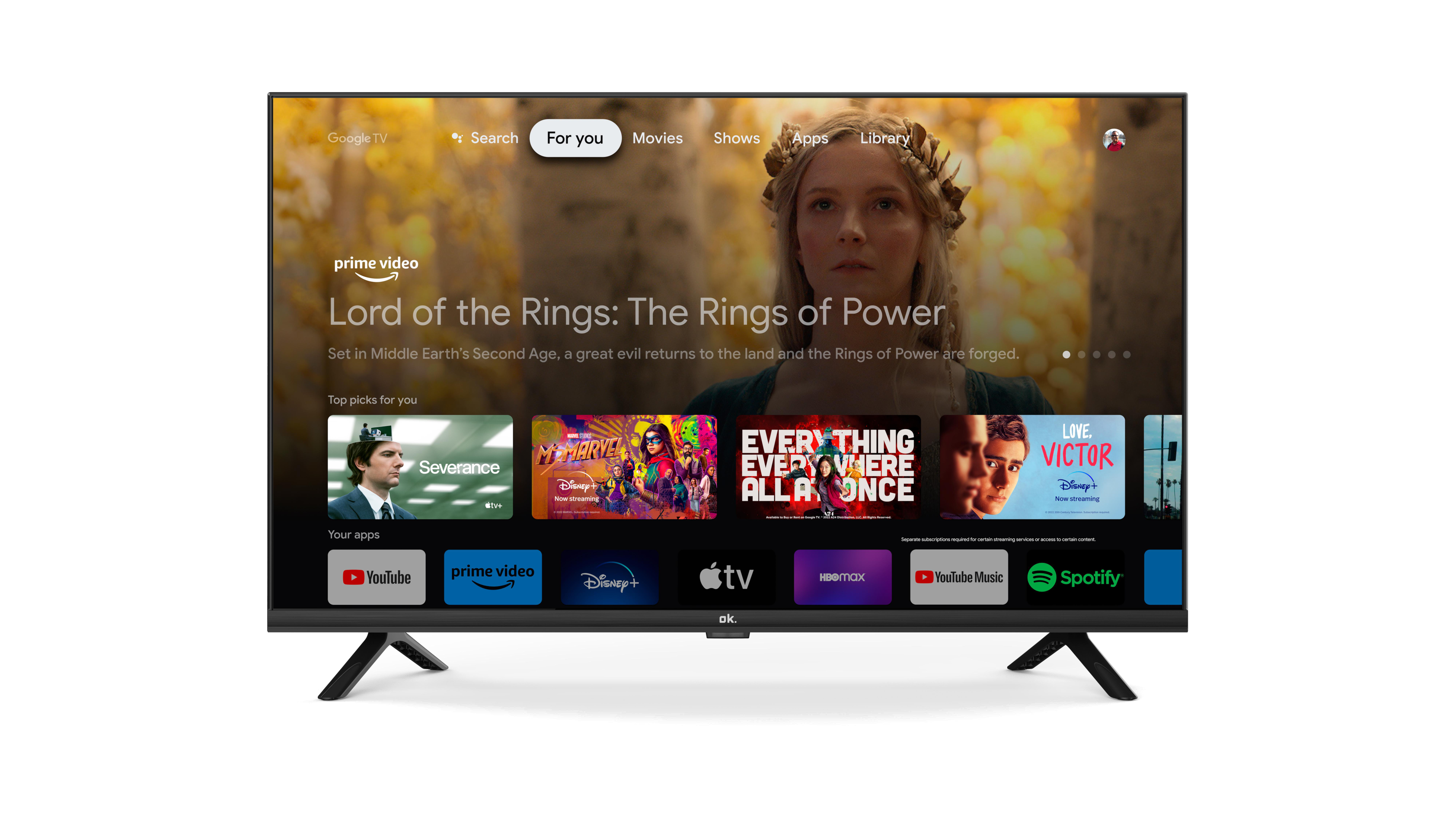 OK. OTV 32GH-5023C Fernseher (Flat, 32 Zoll / 81,28 cm, HD-ready, SMART TV)