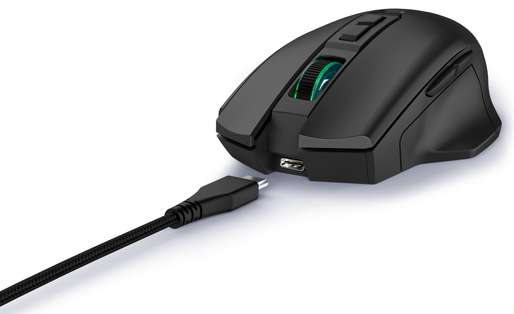 URAGE Reaper 410 vezetékes optikai egér, 12000 DPI, fekete (217840)