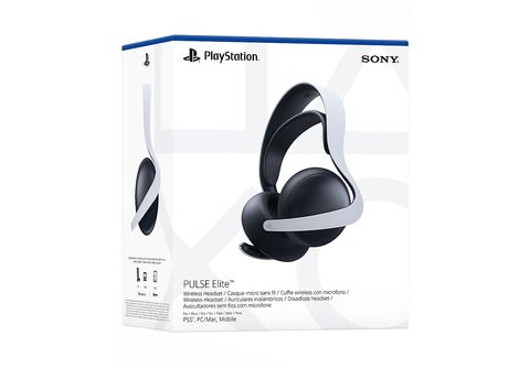 Auriculares inalámbricos  Sony Pulse Elite, Bluetooth, Para PS5,  Cancelación de ruido, Blanco