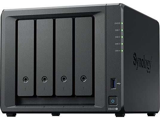 SYNOLOGY DS423+ - NAS (HDD, 24 TB, Noir)