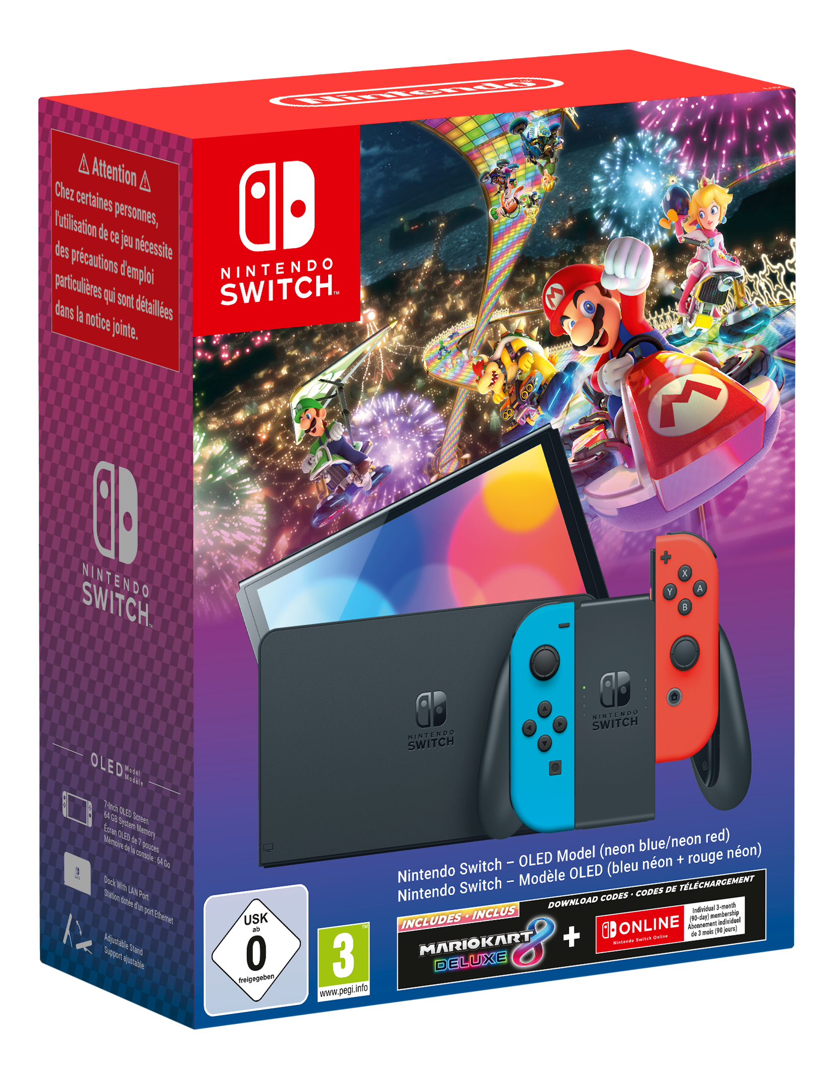 Nintendo Switch (OLED-Modell) + Mario Kart 8 Deluxe + Nintendo