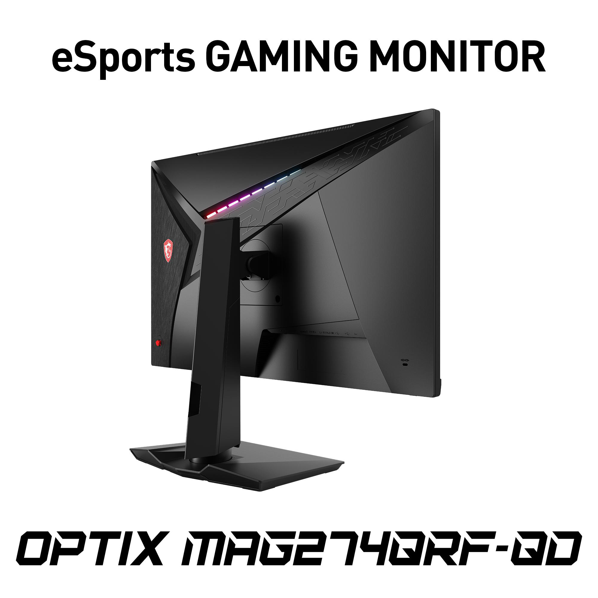 MSI OPTIX MAG274QRFDE QD 27 Zoll  WQHD  Gaming Monitor  1 ms Reaktionszeit  