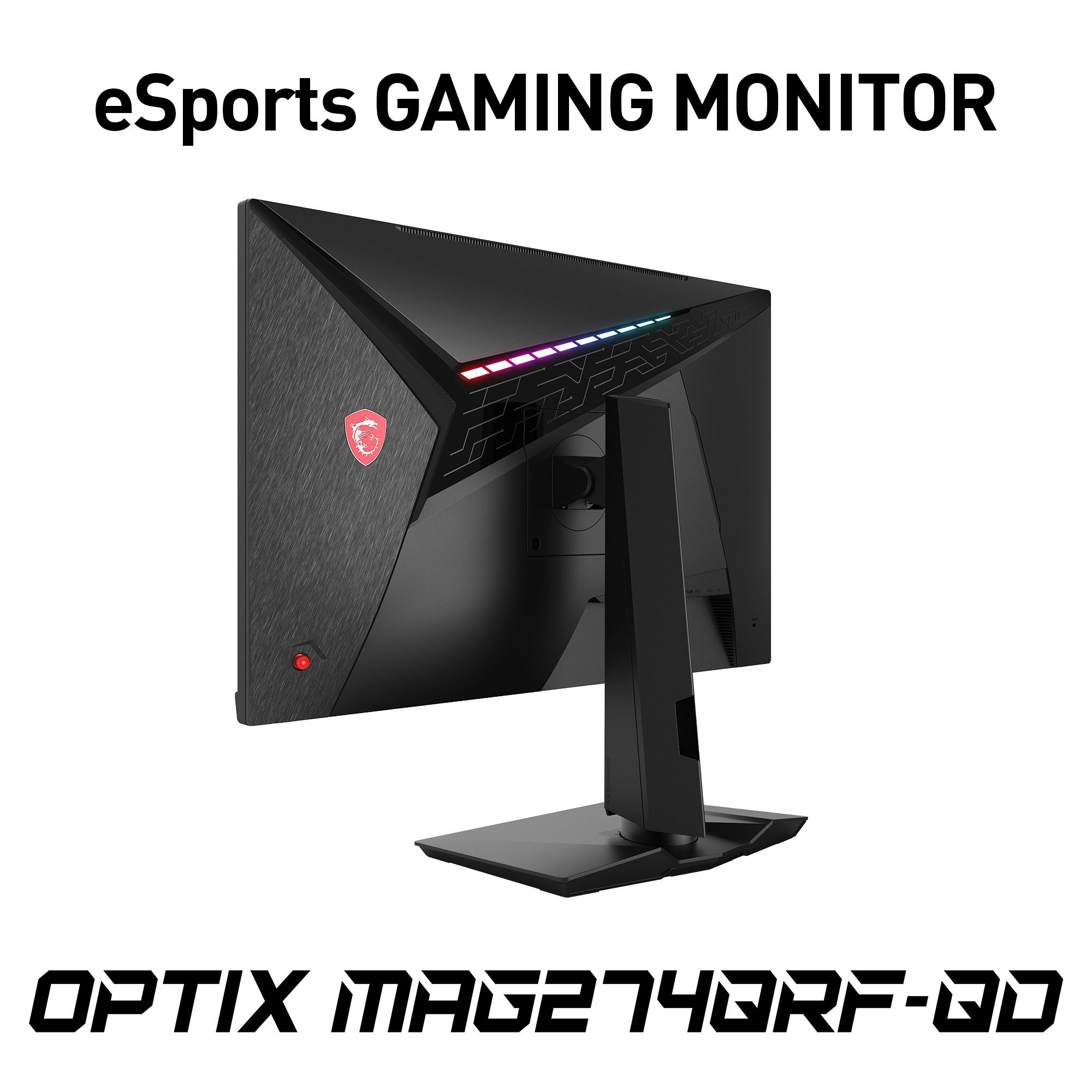 MSI OPTIX MAG274QRFDE QD 27 Zoll  WQHD  Gaming Monitor  1 ms Reaktionszeit  