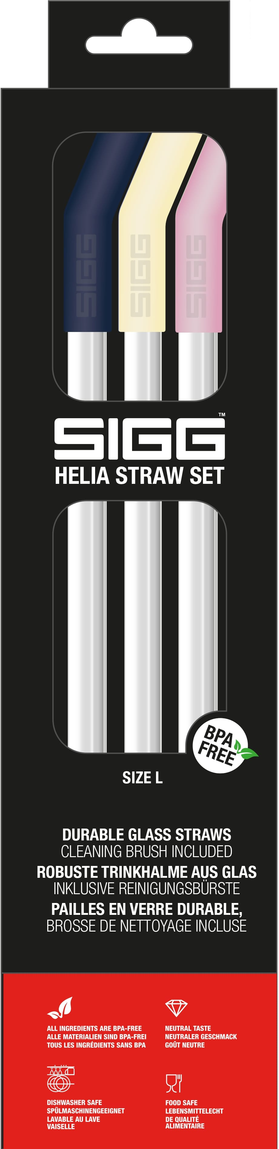 Cannuccia Sigg Helia Straw Set Night