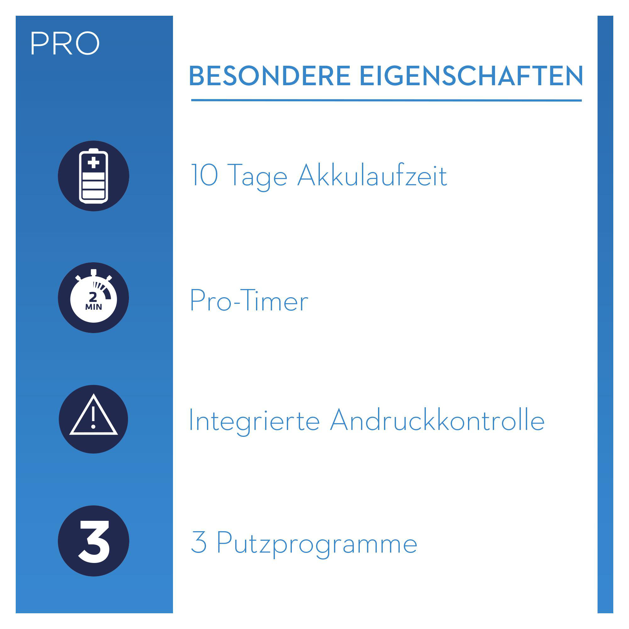 ORAL-B PRO 1 200 elektrische Zahnbürste Weiß, Reinigungstechnologie: Oszillierend / Rotierend / Pulsierend (3D)