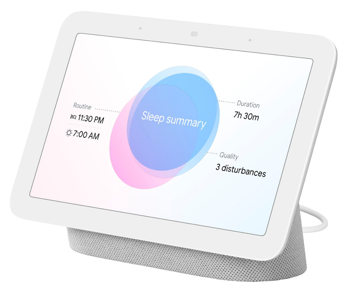 Inteligentny głośnik GOOGLE NEST Hub with Google Assistant (2nd Gen) Biały (Chalk)