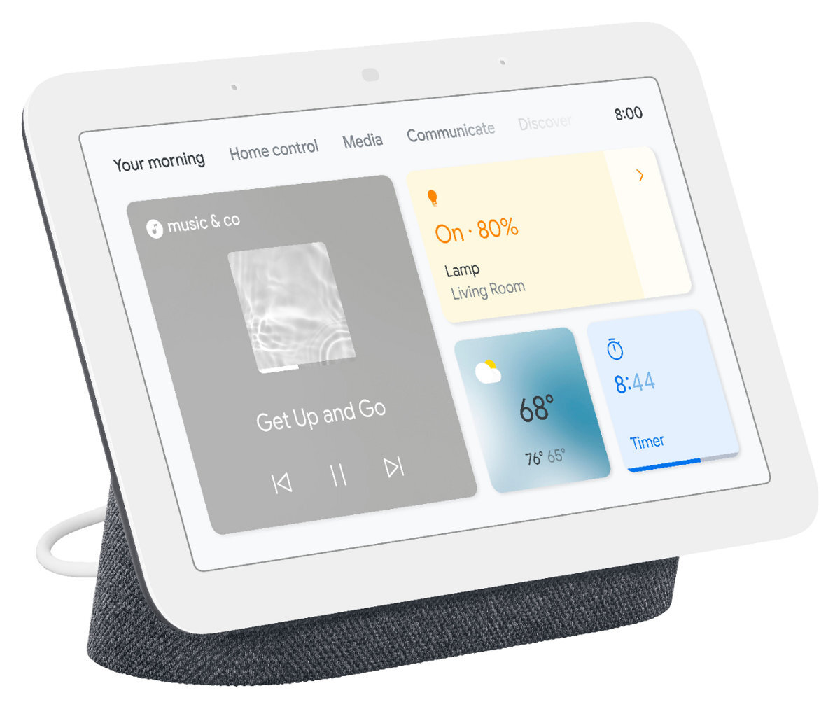 Inteligentny głośnik GOOGLE NEST Hub with Google Assistant (2nd Gen) Szary (Charcoal)