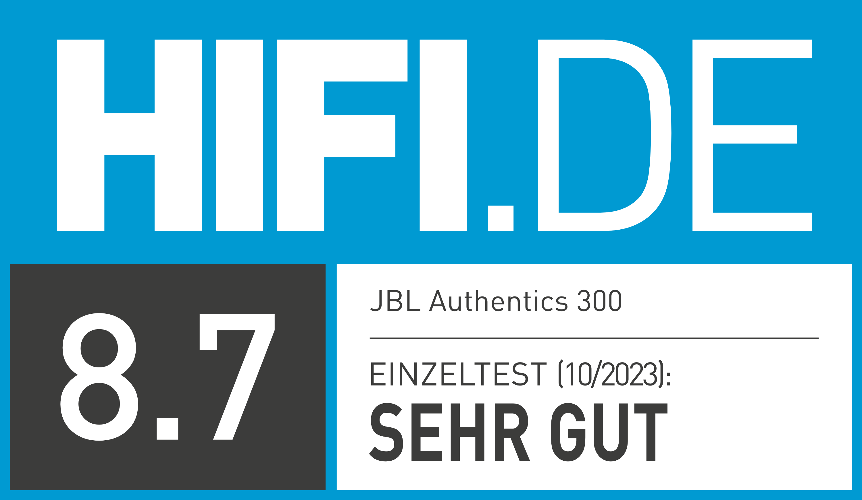 HIFI.DE Testergebnisgrafik für einen JBL Lautsprecher.