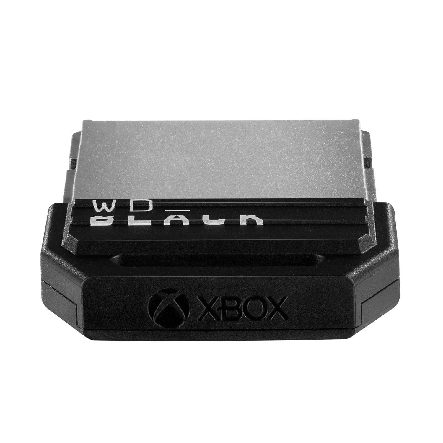 Un disque dur externe SSD WD Black noir pour consoles Xbox.