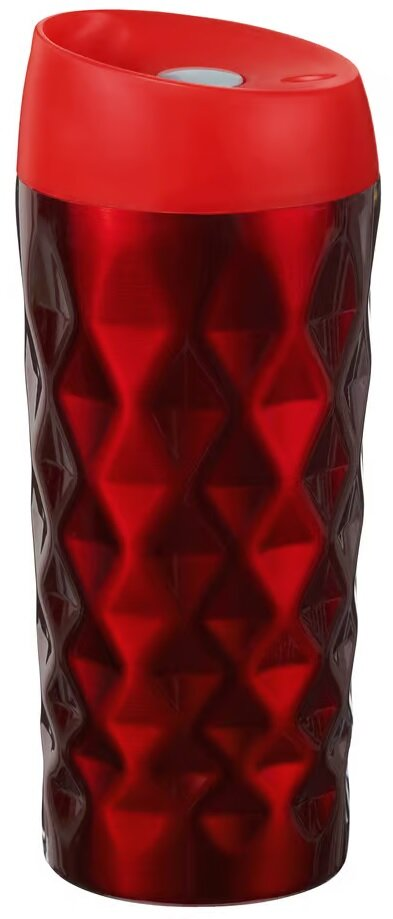 Kubek termiczny AMBITION Jasper ze stali nierdzewnej 400ml Czerwony
