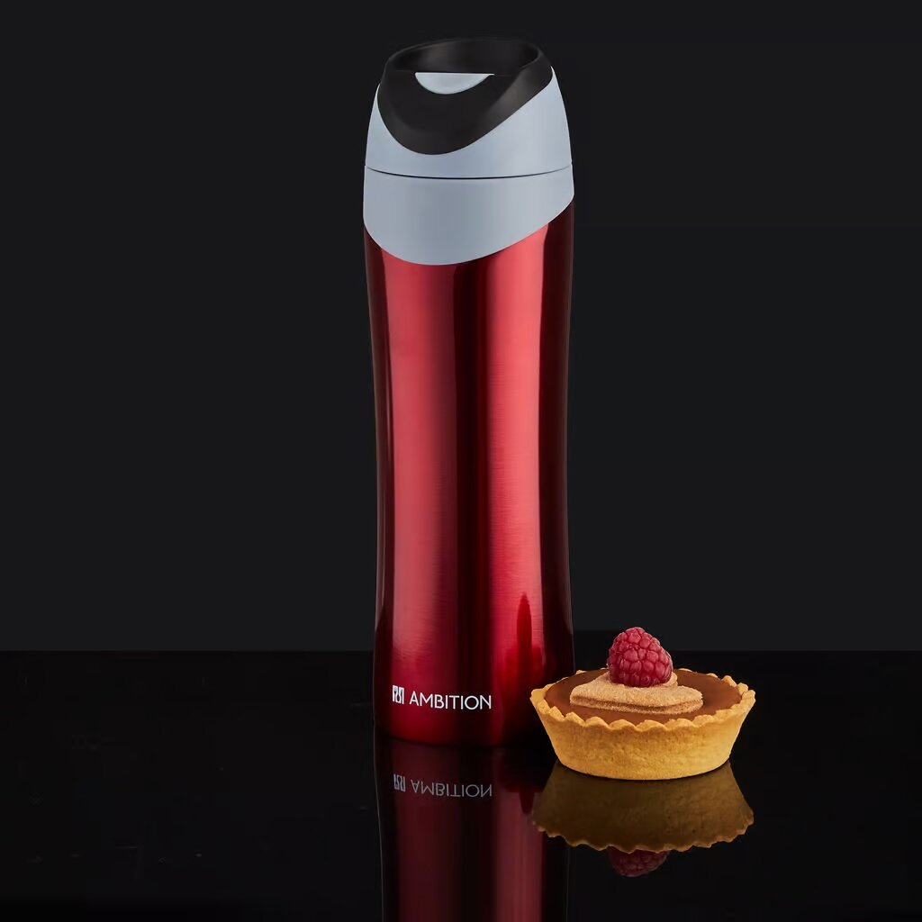 Kubek termiczny AMBITION Love ze stali nierdzewnej 450ml Czerwony