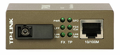 Konwerter światłowodowy TP-LINK MC112CS 1 port SC/UPC 100M i 1 port RJ45 100M
