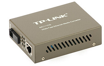 Konwerter światłowodowy TP-LINK MC111CS 1 port SC/UPC 100M i 1 port RJ45 100M