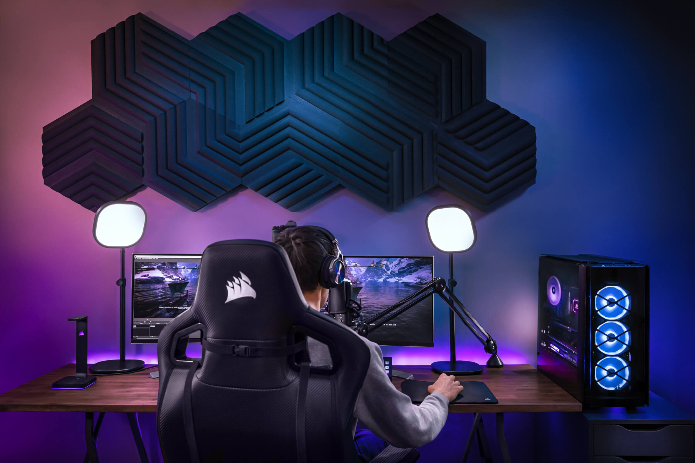 Panele akustyczne ELGATO Wave Panels Zestaw startowy 6-pak niebieski