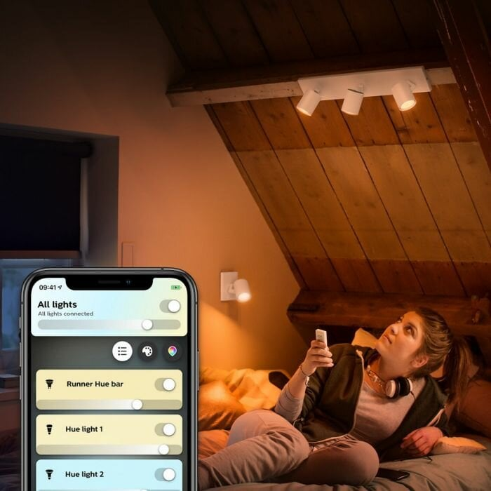 Reflektor punktowy PHILIPS HUE Runner ZigBee Biały
