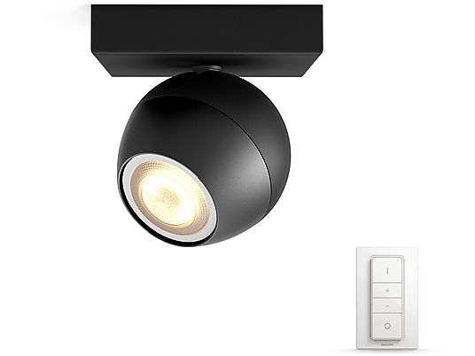 Kinkiet PHILIPS HUE White ambiance Buckram (czarny) + regulator przyciemniania