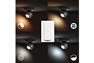 Kinkiet PHILIPS HUE White ambiance Buckram (czarny) + regulator przyciemniania