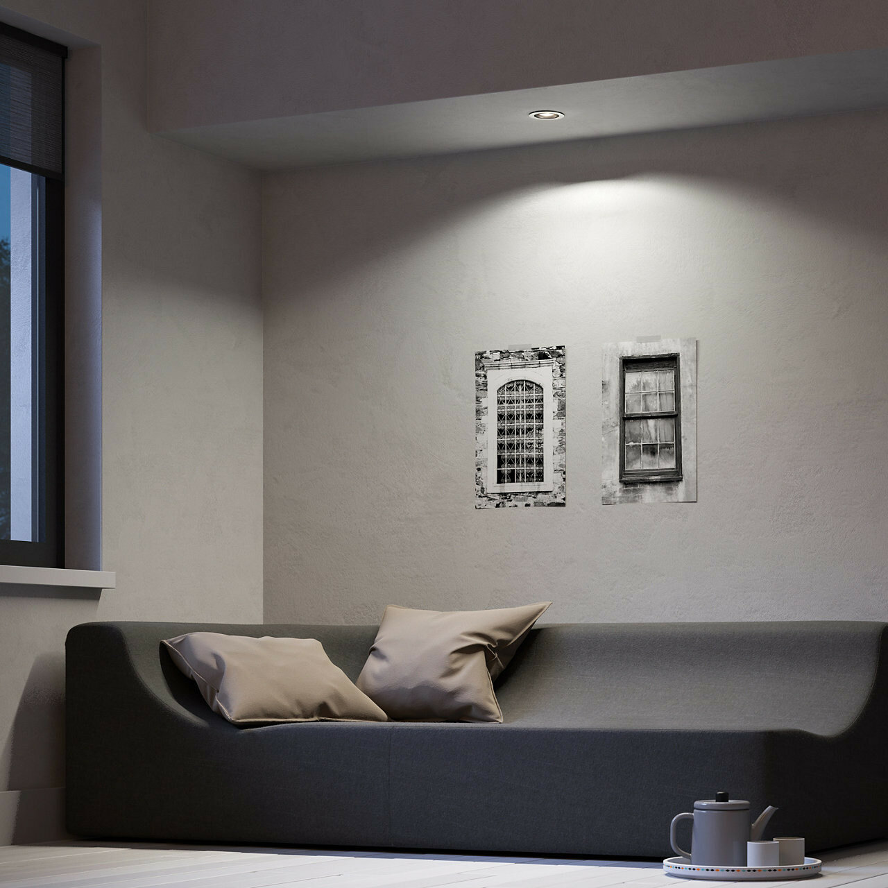 Reflektor punktowy PHILIPS HUE White Milliskin (srebrny, okrągły)