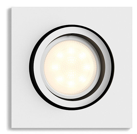 Reflektor punktowy PHILIPS HUE White ambiance Milliskin (srebrny, kwadratowy)
