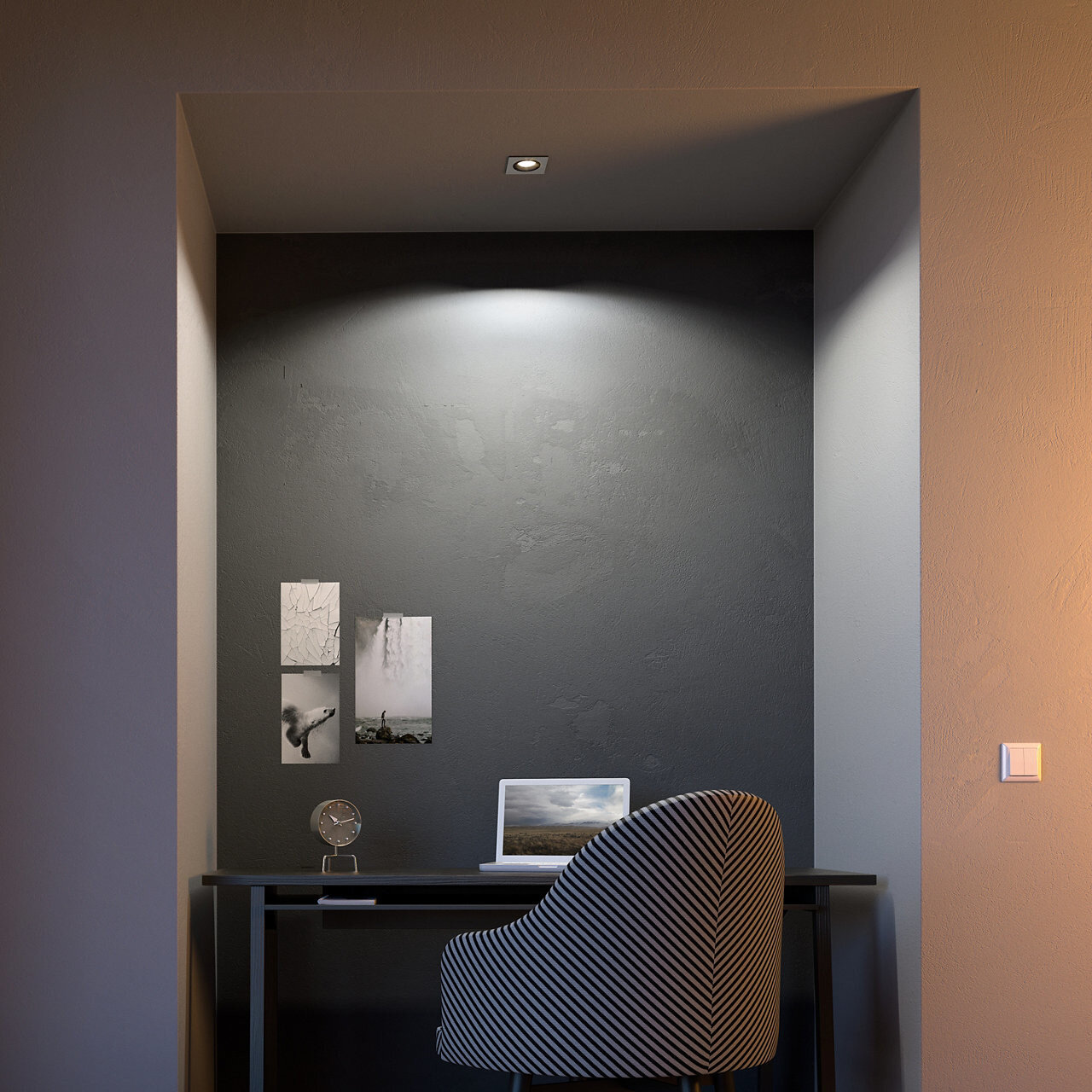 Reflektor punktowy PHILIPS HUE White ambiance Milliskin (srebrny, kwadratowy)