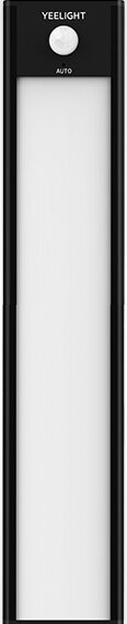 Długa, czarna Yeelight z białym panelem świetlnym i czujnikiem ruchu.