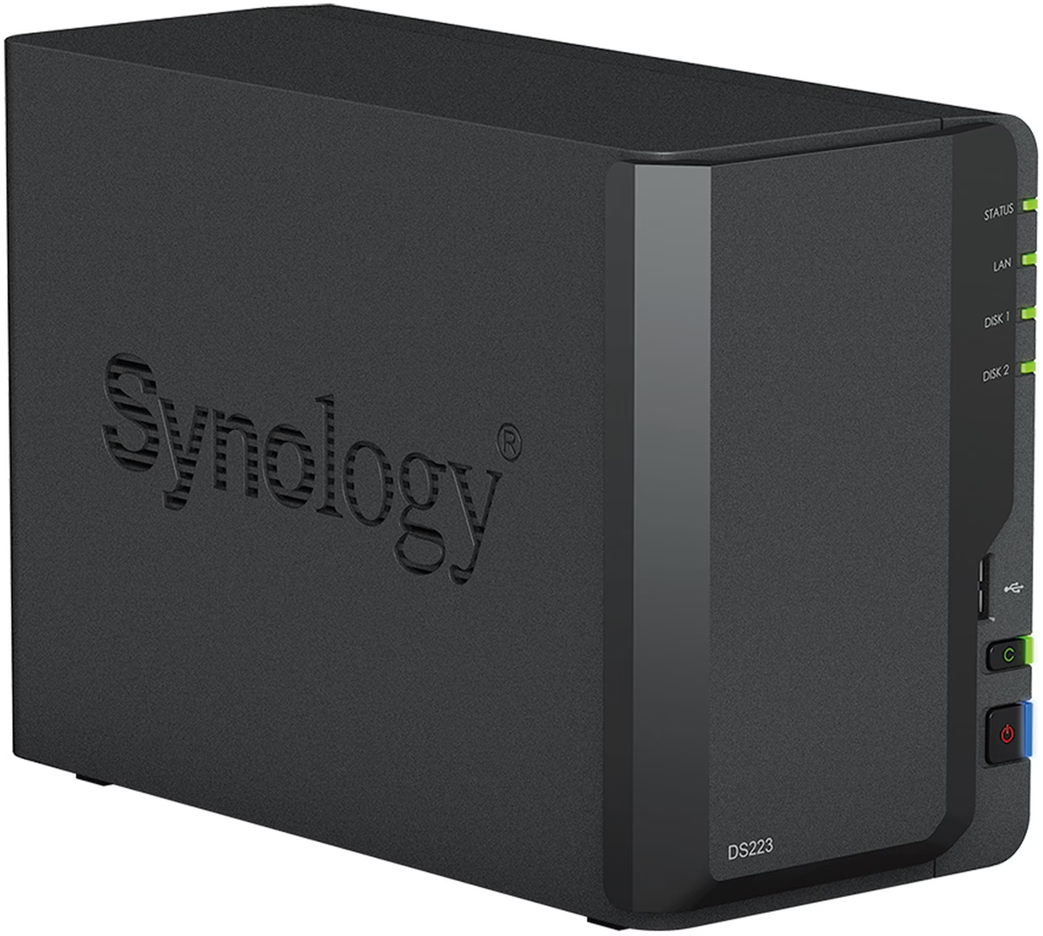 SYNOLOGY DS223 - NAS DiskStation (HDD, 8 TB, Noir)
