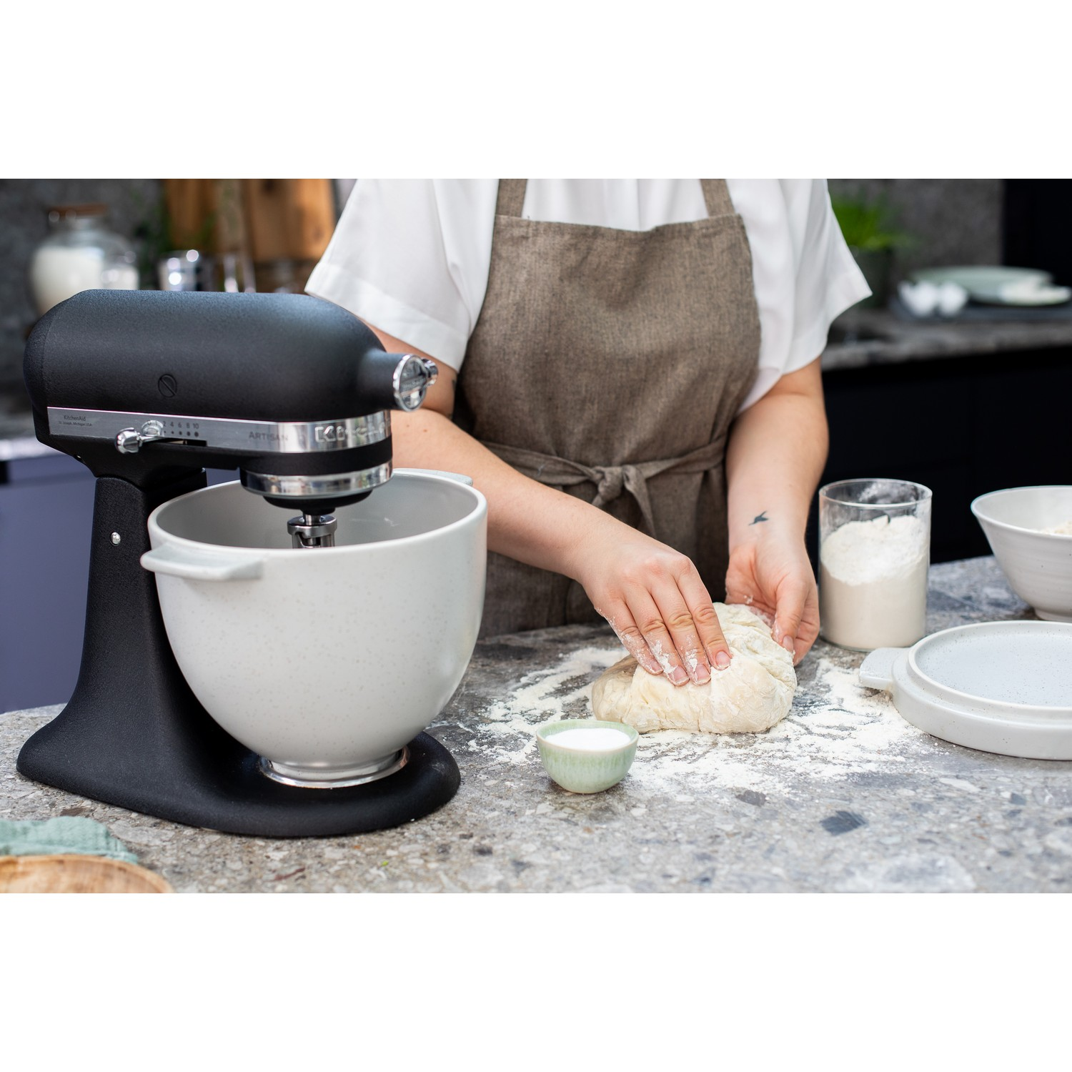 KITCHENAID Bol à pain en céramique pour robot de cuisine (5KSM2CB5BGS)