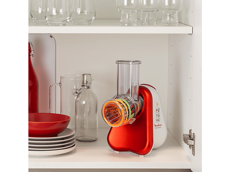 Moulinex esh Express DJ753510 3 in 1 - Râpe électrique - 200 Watt - Rouge rubis | Rakuten