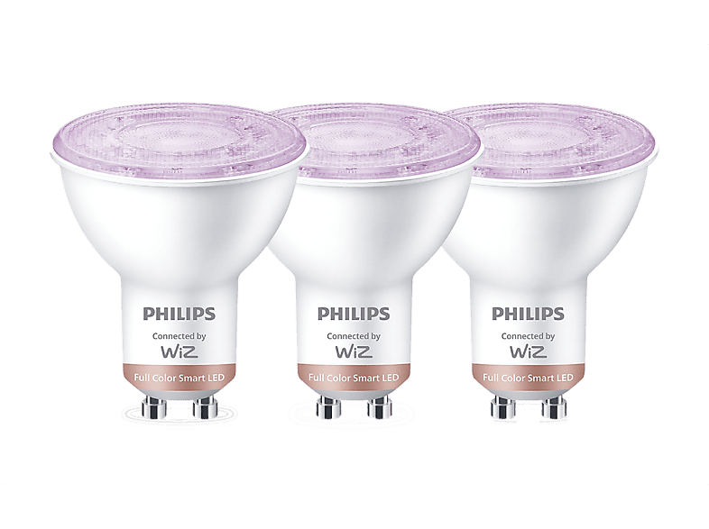 Bombilla inteligente  Philips Smart LED Foco 50 W PAR16 GU10 x3, 3  unidades, Full Color