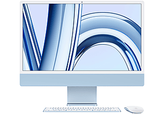 APPLE iMac 24 inc 4.5K M3 8CPU 10GPU 8GB 256GB Mavi MQRQ3TU/A