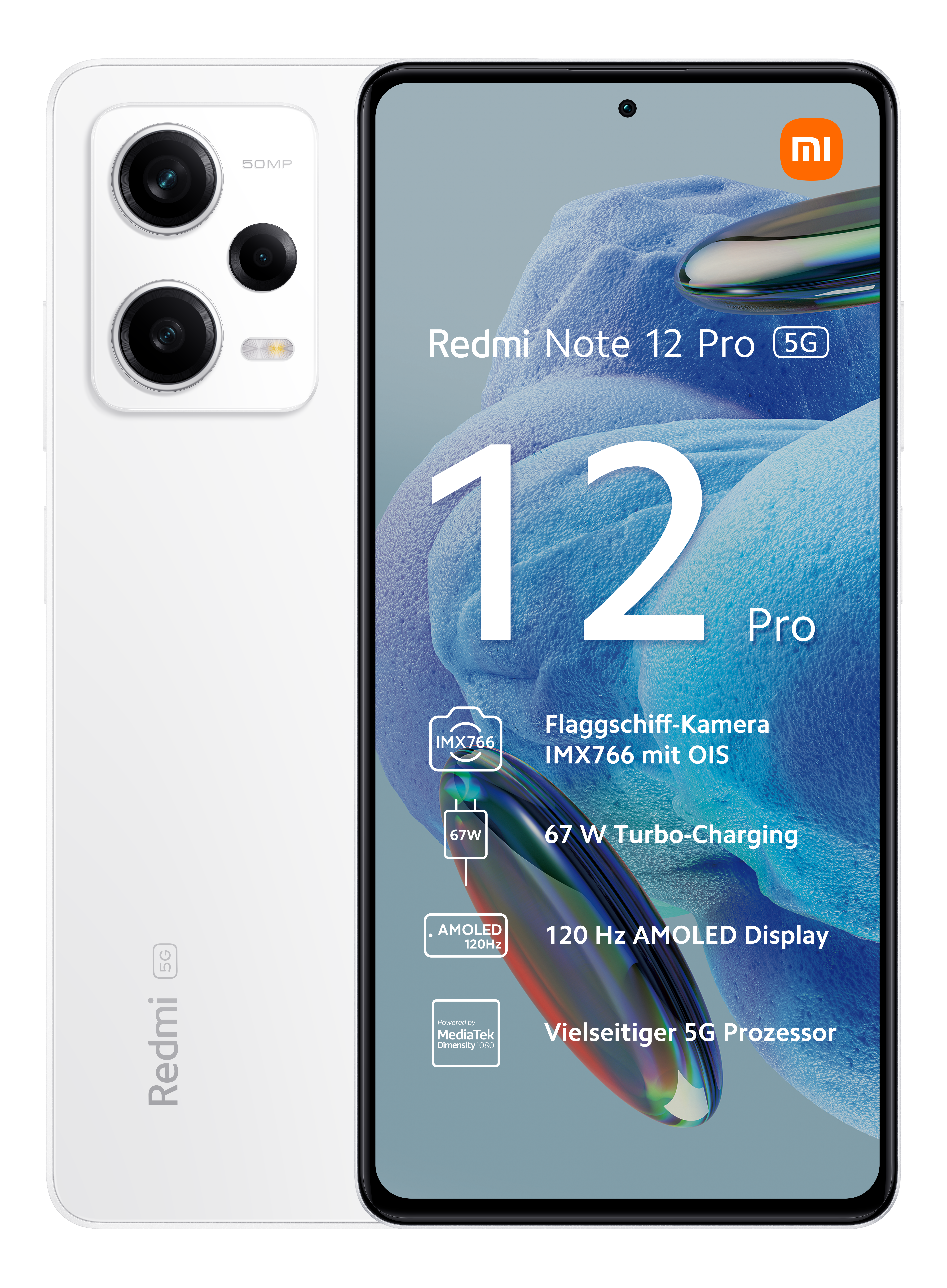 XIAOMI Redmi Note 12 Pro 5G - Smartphone (6.67 ", 128 GB, Polar White)