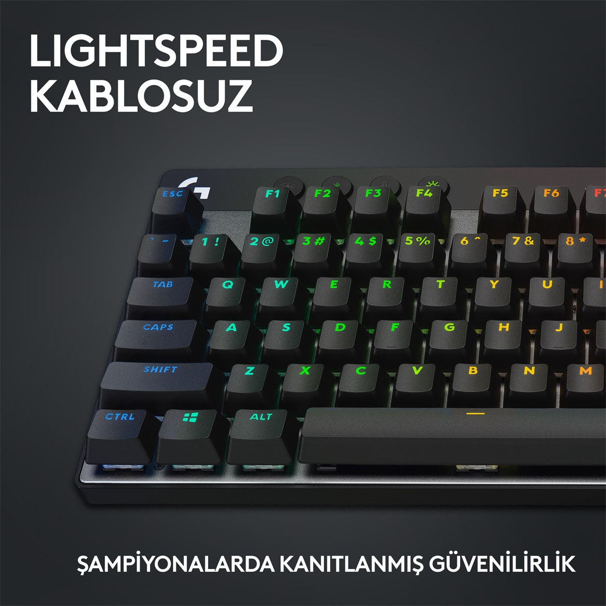 LOGITECH G PRO X TKL LIGHTSPEED Kablosuz Oyuncu Klavyesi (İNG Tuş