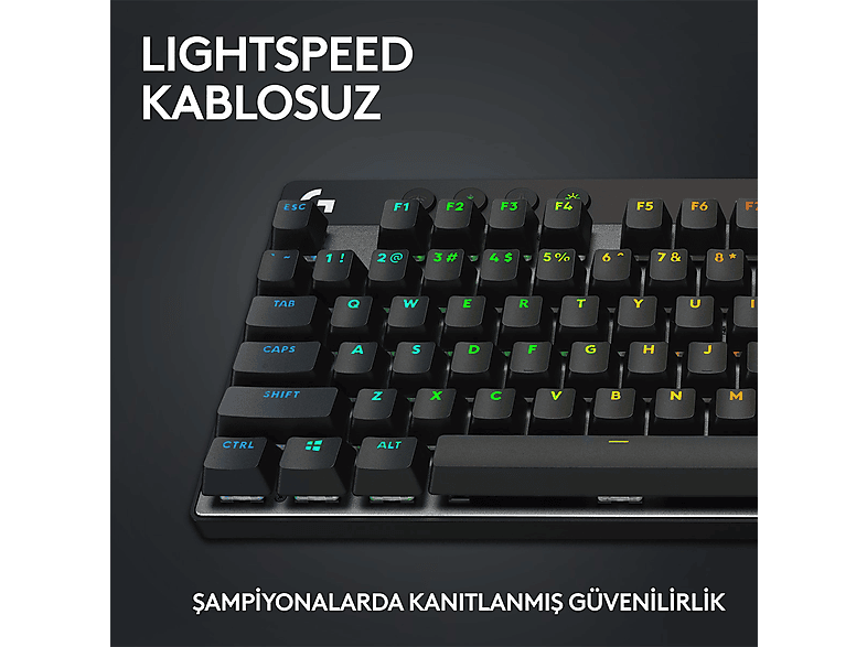 LOGITECH G PRO X TKL LIGHTSPEED Kablosuz Oyuncu Klavyesi (İNG Tuş Dizimi) Tactile - Siyah_2