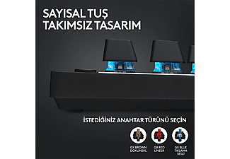 LOGITECH G PRO X TKL LIGHTSPEED Kablosuz Oyuncu Klavyesi (İNG Tuş Dizimi) Tactile - Siyah_3