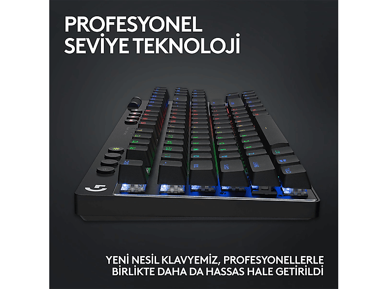 LOGITECH G PRO X TKL LIGHTSPEED Kablosuz Oyuncu Klavyesi (İNG Tuş Dizimi) Tactile - Siyah_5