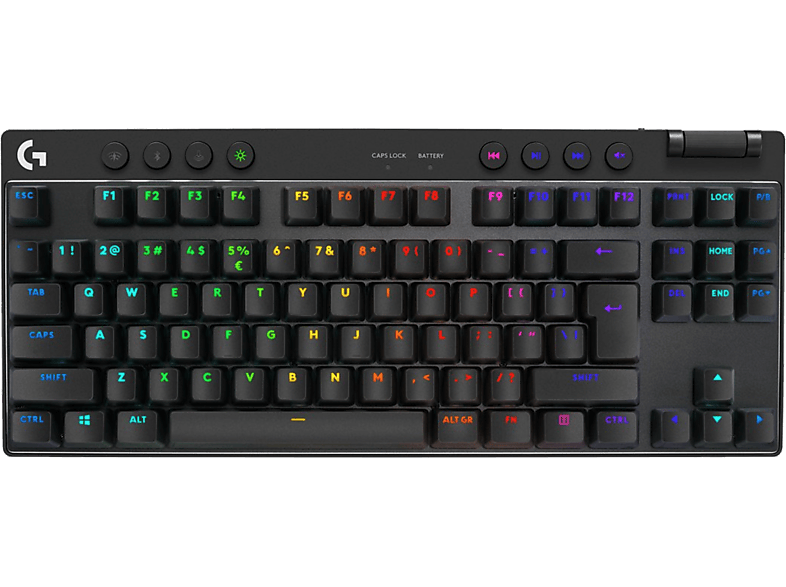 LOGITECH G PRO X TKL LIGHTSPEED Kablosuz Oyuncu Klavyesi (İNG Tuş Dizimi) Tactile - Siyah