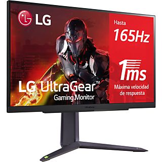 Monitor gaming - LG 27GR75Q, 27", QHD, 1 ms, 165 Hz, HDMI x2, DisplayPort 1.4, Negro