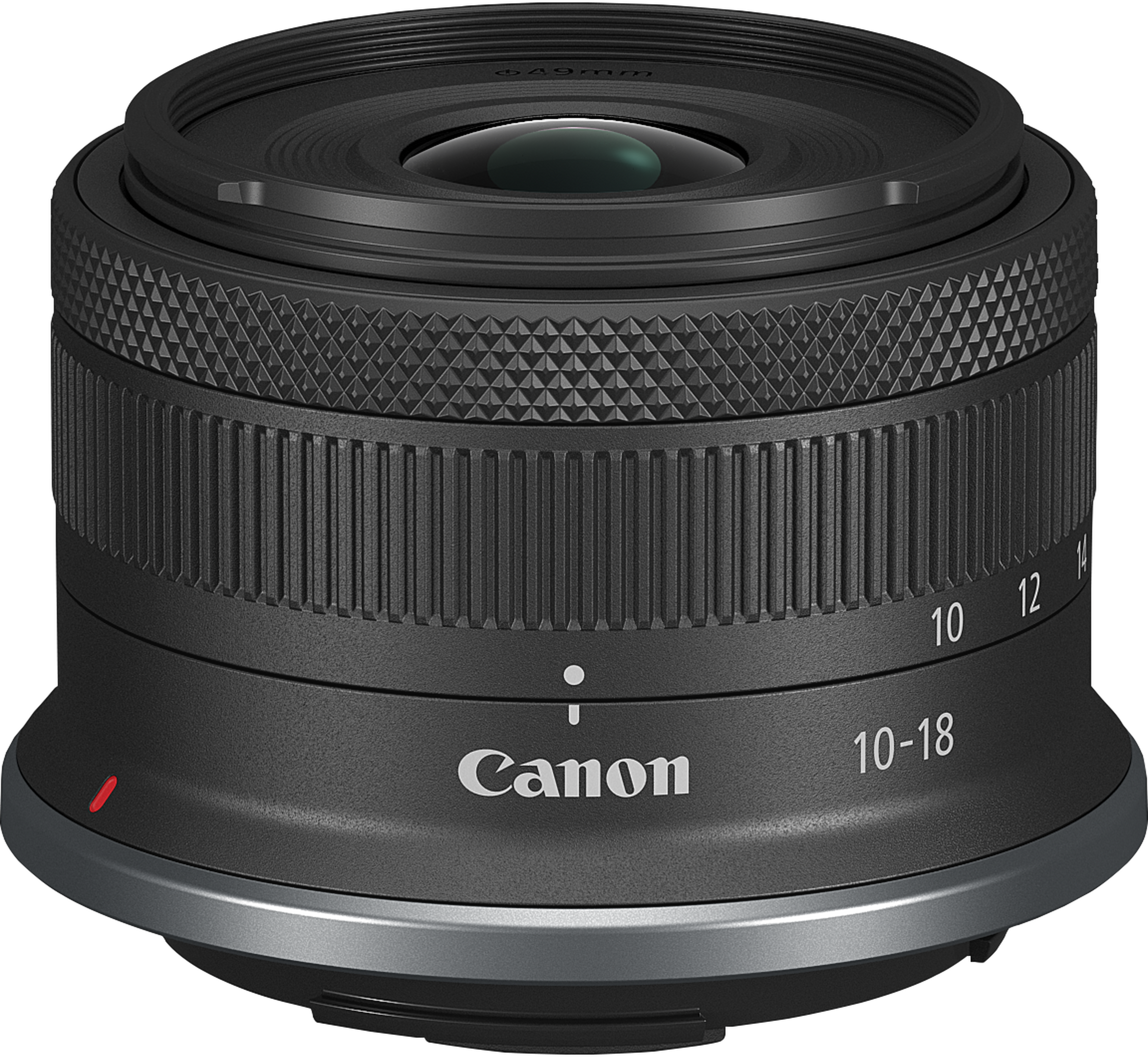 Un objectif d'appareil photo noir avec la marque Canon.