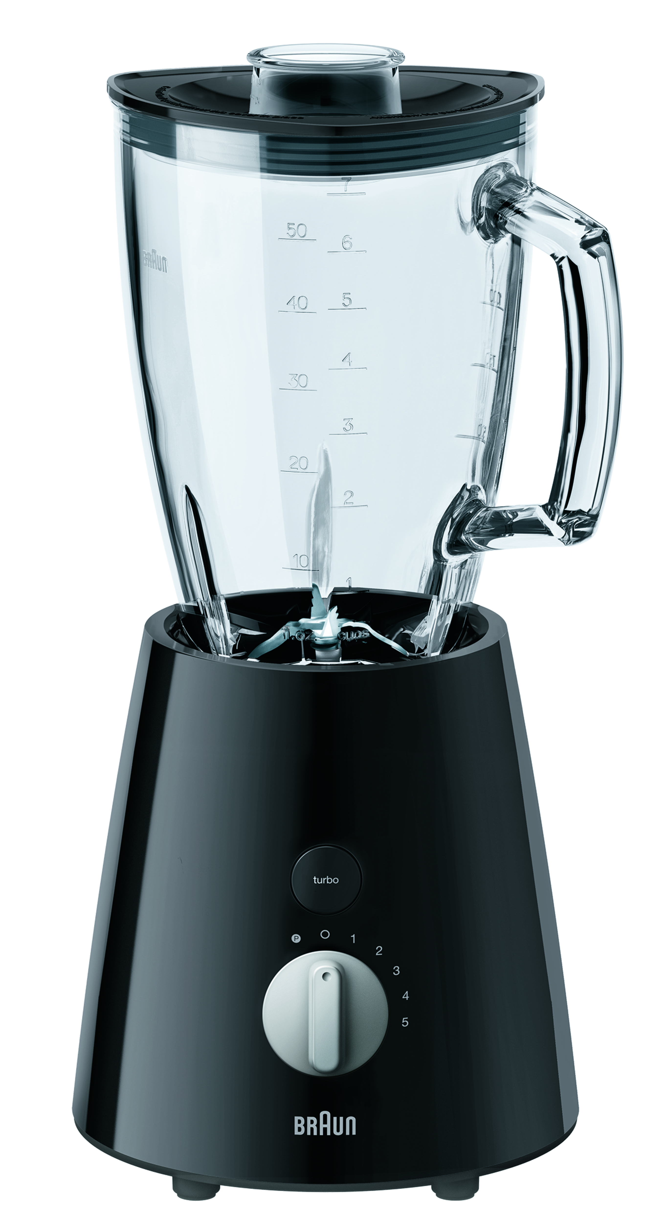 BRAUN TributeCollection JB 3060 BK Standmixer Schwarz/Silber/Transparent (800 Watt, 1.75 l)